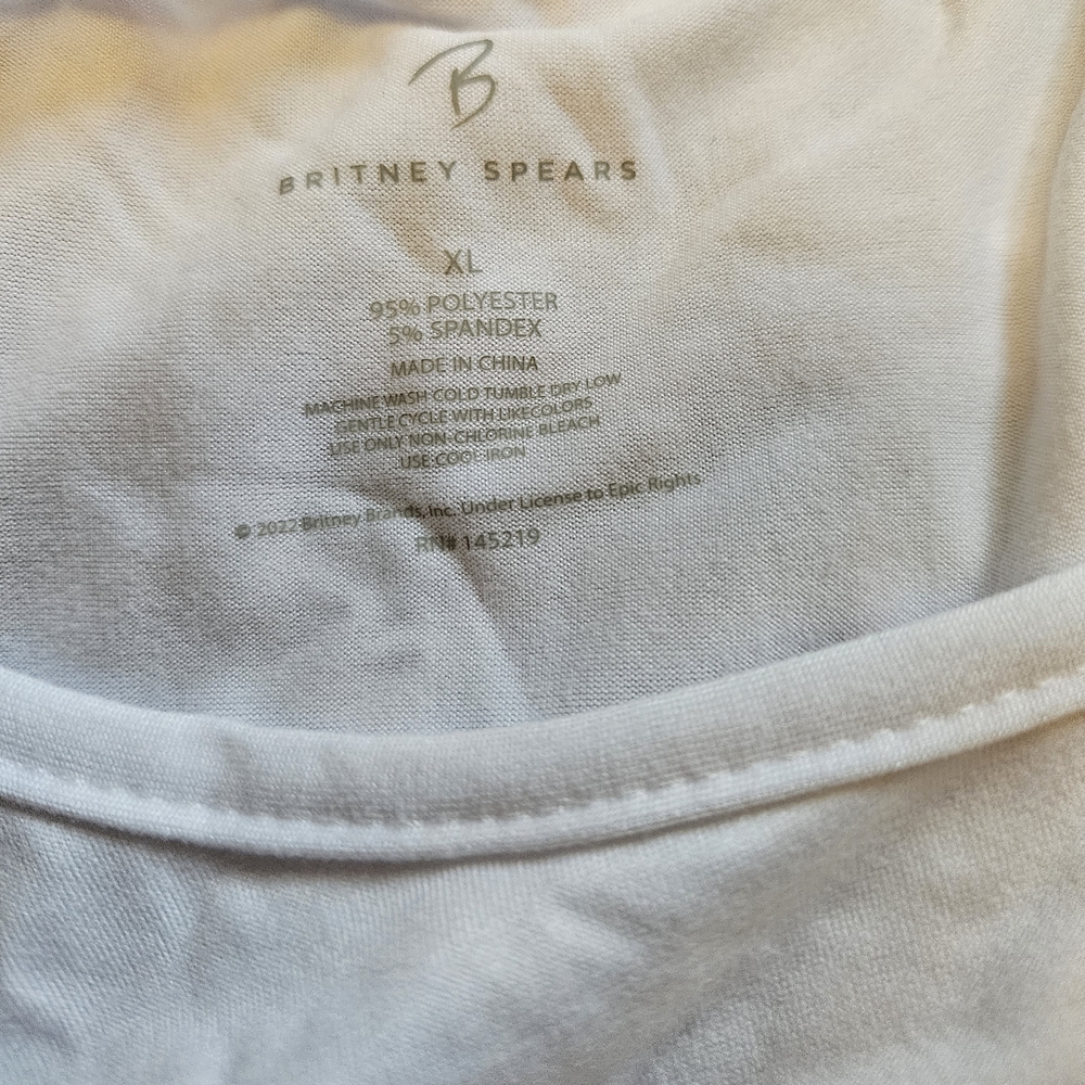 Britney Spears Graphic Pajama Set XL Celebrity Merch Y2K Tank Top Plaid ws56 - Picture 6 of 8